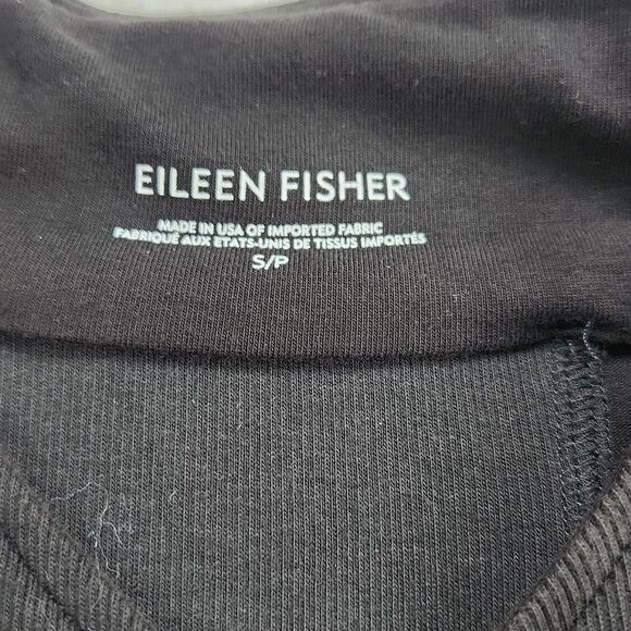 Eileen Fisher -975 Asymmetric Rib Snap Sweater Moto Jacket Organic Cotton Small - Picture 5 of 11